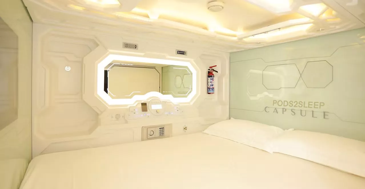 Modern and private sleeping pod